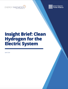 Insight Brief: Clean Hydrogen For The Electric System